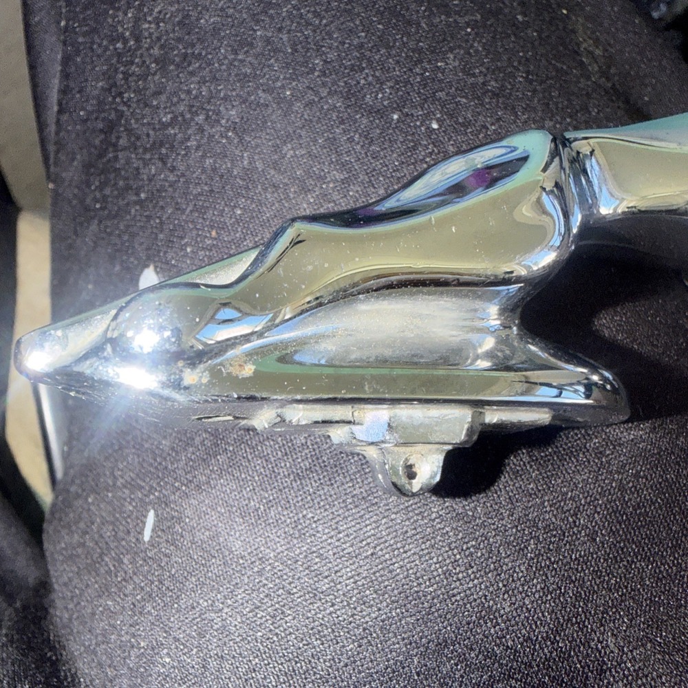 Vintage Leaping Jaguar Leaper Chrome Mascot Hood Ornament Emblem 6" - Picture 7 of 14